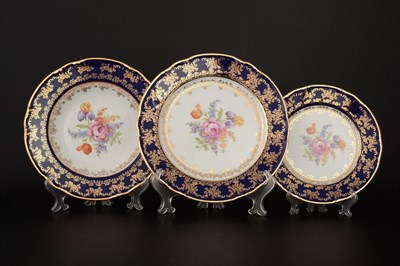 Набор тарелок 18 предметов Констанция Кобольт Полевой цветок - фото 18251