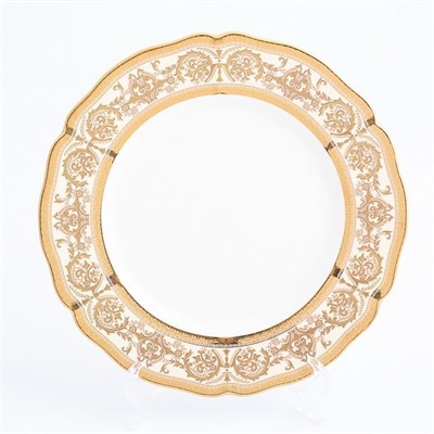 Набор тарелок Prouna Golden Romance Cream Gold 27см(6 шт) - фото 19175