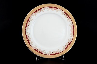 Набор тарелок Thun Кристина красная лилия 25 см(6 шт) - фото 19423