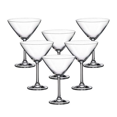 Набор бокалов для мартини Crystalite Bohemia Colibri/Gastro 280 мл (6 шт) - фото 19495