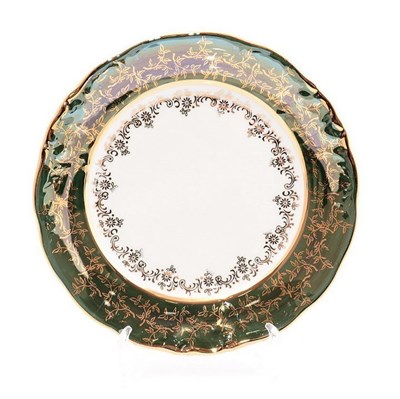 Набор тарелок Sterne porcelan Зеленый лист 21 см (6 шт) - фото 19810