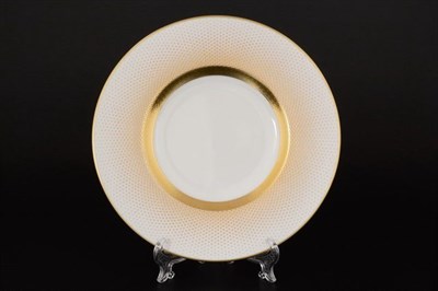 Набор тарелок Falkenporzellan Rio white gold 22см(6 шт) - фото 20455