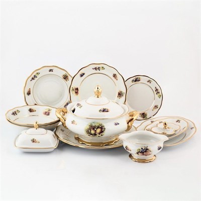 Столовый сервиз на 6 персон Sterne porcelan Фрукты 27 предметов - фото 20488