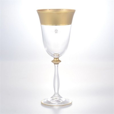 Набор бокалов для вина Crystal Bohemia Матовая полоса Анжела 250мл (6 шт) - фото 20716