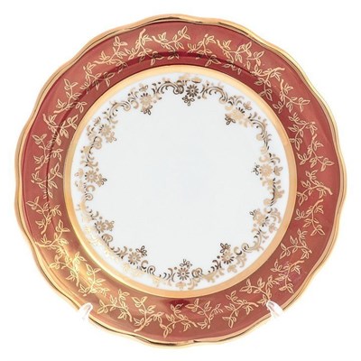 Набор тарелок Sterne porcelan Красный лист 17 см(6 шт) - фото 20910