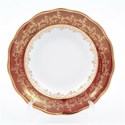 Набор тарелок  глубокие Sterne porcelan Красный лист 23 см(6 шт) - фото 20913