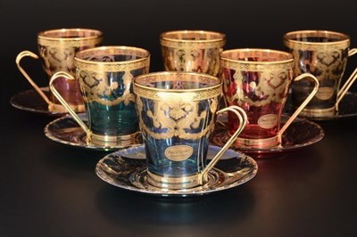 Набор чайных пар Art Decor Veneziano Color 240мл - фото 20952