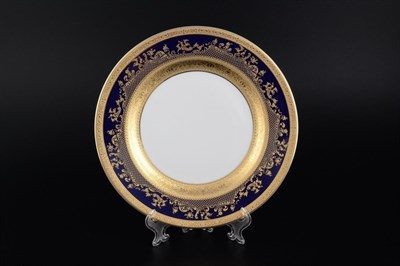 Набор тарелок Falkenporzellan Constanza Cobalt Gold 21 см(6 шт) - фото 21087