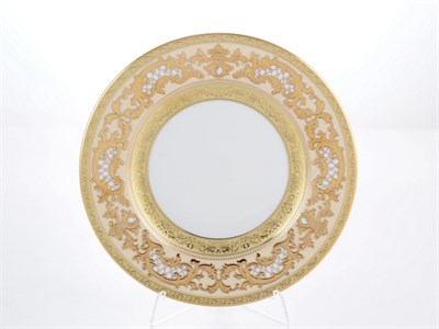 Набор глубоких тарелок Falkenporzellan Alena 3D Creme Gold Constanza 23 см(6 шт) - фото 21099
