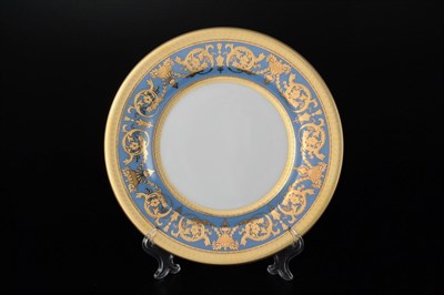 Набор тарелок Falkenporzellan Imperial Blue Gold 21 см(6 шт) - фото 21143