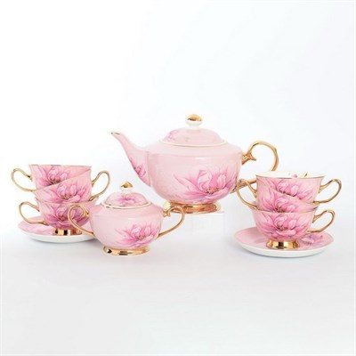 Чайный сервиз Royal Classics Розовый фарфор 14 предметов - фото 22118
