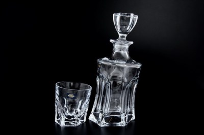 Набор для виски Crystalite Bohemia Acapulco 7 предметов (графин 700 мл и 6 стаканов 320 мл) - фото 22140