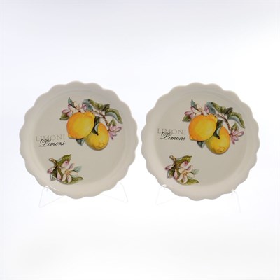 Набор тарелок 21 см NUOVA CER Лимоны (2 шт) - фото 23842