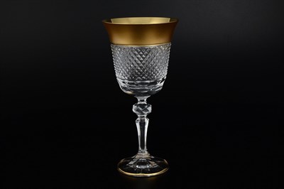 Набор бокалов для вина Bohemia Max Crystal хрусталь с золотом 220мл(6 шт) - фото 23955