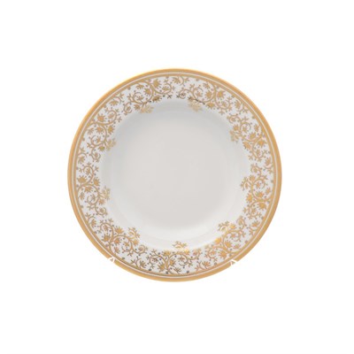 Набор глубоких тарелок Falkenporzellan Constanza cream - Sophie Gold 22 см(6 шт) - фото 24556