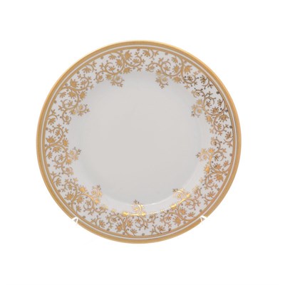 Набор тарелок Falkenporzellan Constanza cream - Sophie Gold 21 см(6 шт) - фото 24562