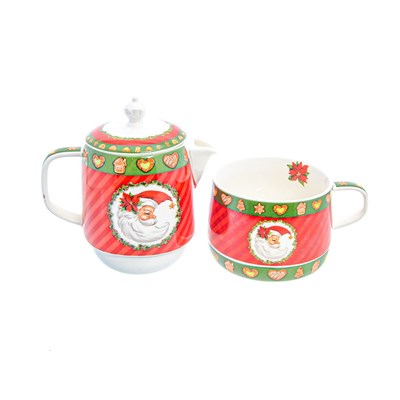 Заварочный чайник с кружкой Christmas time Royal Classics - фото 26353
