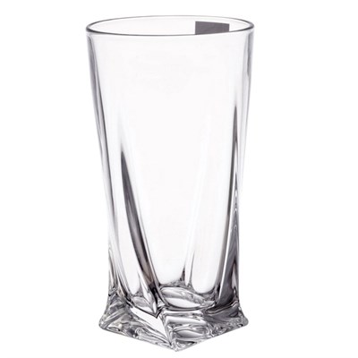 Набор стаканов для воды Crystalite Bohemia Quadro 350мл (6 шт) - фото 26860