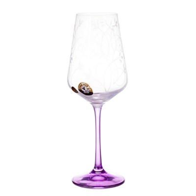 Набор бокалов для вина Bohemia Смальта Цветные ножки 250мл (6 шт)7*7*20,5 см - фото 26958