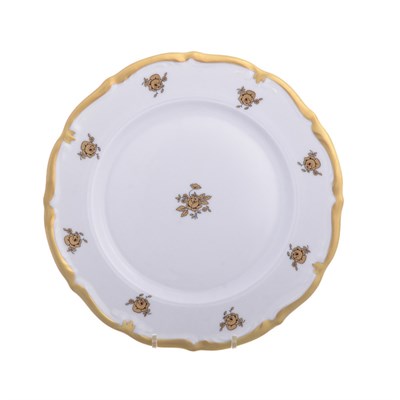 Набор тарелок Queen's Crown Золотая роза 21 см (6шт) - фото 27024