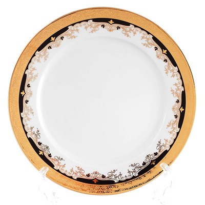 Набор тарелок Thun Кристина Черная Лилия 21см (6 шт) - фото 27127