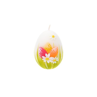 Свеча Adpal Пасхальное яйцо 9/7 см матовый - фото 30564