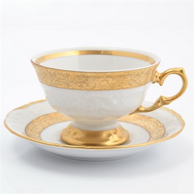 Набор чайных пар 220 мл Матовая лента Sterne porcelan (6 пар) - фото 33717