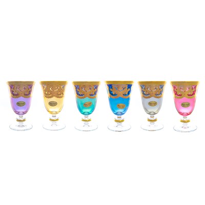 Набор бокалов для вина Veneziano Color 200мл - фото 33951
