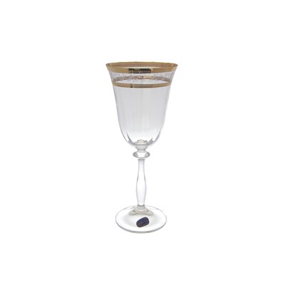 Набор бокалов для вина Crystalex Bohemia Золотой Лист V-D 250 мл(6 шт) - фото 35550