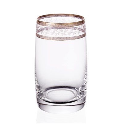 Набор стаканов для воды Crystalex Bohemia Золотой Лист V-D 250 мл(6 шт) - фото 36064