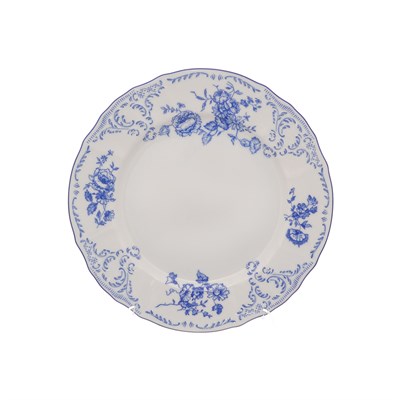 Набор тарелок Bernadotte Синие розы 25 см(6 шт) - фото 36089