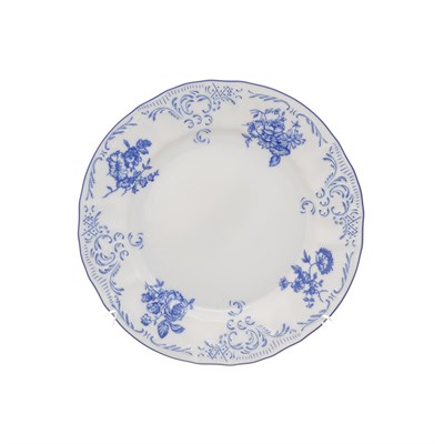 Набор тарелок Bernadotte Синие розы 17 см(6 шт) - фото 36092