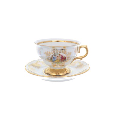 Набор чайных пар Queen's Crown Aristokrat Мадонна 220 мл (6 пар) - фото 36304