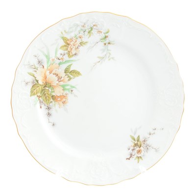 Набор тарелок Bernadotte Зеленый цветок 21 см (6 шт) - фото 36585