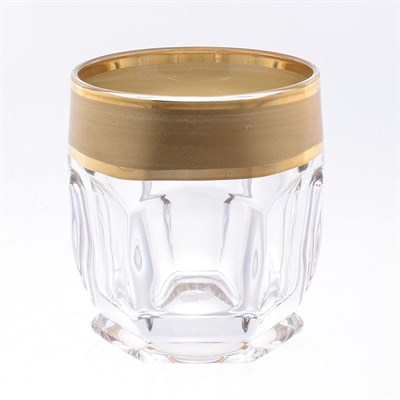 Набор стаканов для виски Bohemia Gold Сафари матовая полоса 250 мл (6 штук) - фото 37340