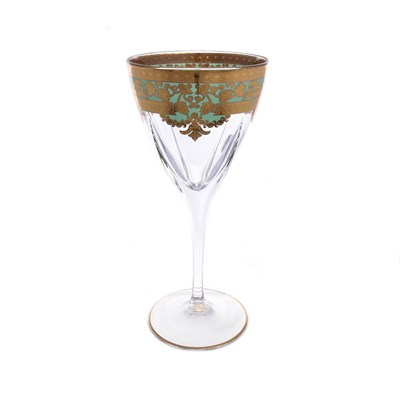 Набор бокалов для вина Astra Gold Natalia Golden Turquoise D. 210мл (6 шт) - фото 37450