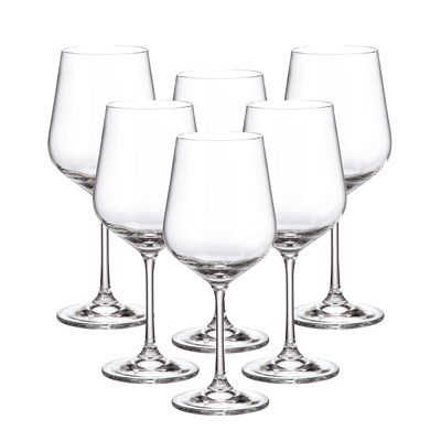 Набор бокалов для вина Crystalite Bohemia Strix/Dora 580 мл (6 шт) - фото 37484