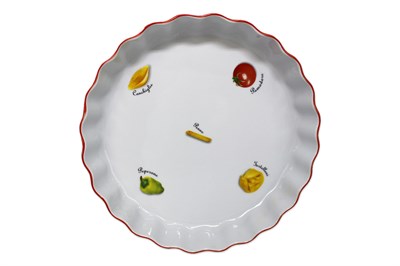 Блюдо круглое 26 см; декор "Паста"; жаропр. фарфор - фото 39542