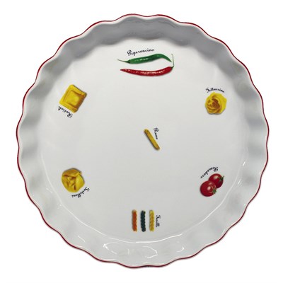 Блюдо круглое 30 см; декор "Паста"; жаропр. фарфор - фото 39544
