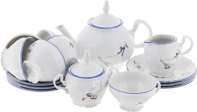 Чайный сервиз Bernadotte Гуси на 6 персон 15 предметов - фото 39681