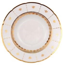 Набор тарелок глубоких 23 см 6 штук; "Menuet", декор "Золотой орнамент", - фото 39797