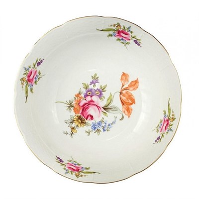 Набор тарелок COUPSOUP 19 см; "Menuet", декор "Мейсенский цветок, отводка золото" - фото 39872