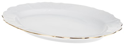 Блюдо овальное 39 см "Bernadotte" декор "Отводка золото" - фото 40828
