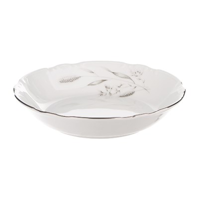 Набор тарелок COUPSOUP 19 см; "Constance", декор "Серебряные колосья, отводка платина" - фото 41352