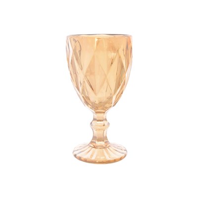 Набор бокалов для вина Royal Classics Крупный ромб (6 шт) янтарь - фото 48605