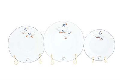 Набор тарелок на 6 персон "Гуси" Leander 18 предметов - фото 49329