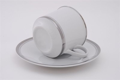 Набор кофейных пар 100 мл "Платиновая отводка" Сабина Leander (6 штук) - фото 51585