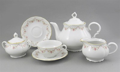 Сервиз чайный на 6 персон "Мелкие цветы" Верона Leander 15 предметов - фото 51841
