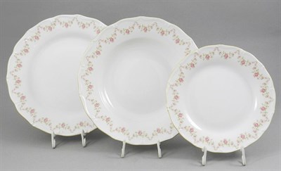 Набор тарелок на 6 персон "Мелкие цветы" Верона Leander 18 предметов - фото 51981