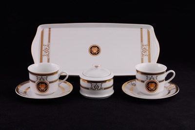Подарочный набор чайный Тет-а-тет "Gold Head" Белый декор Leander - фото 52110